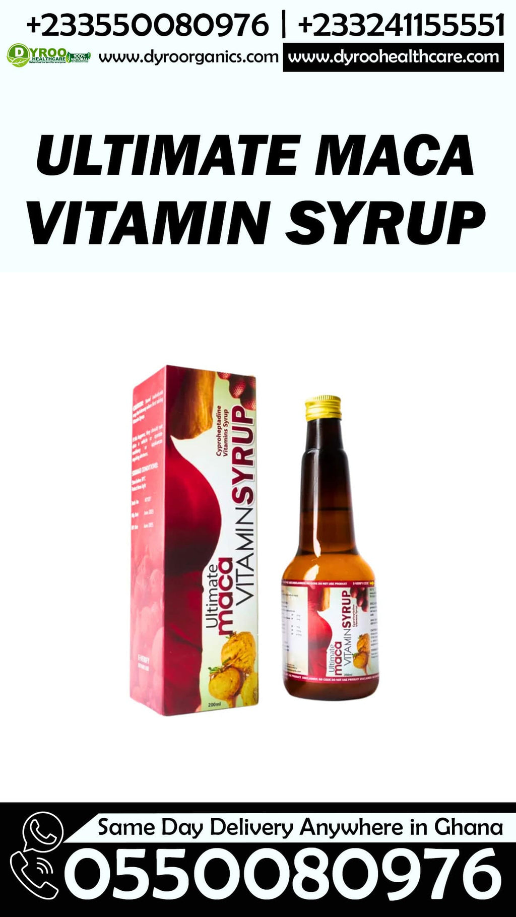 Ultimate Maca Vitamin Syrup in Lapaz