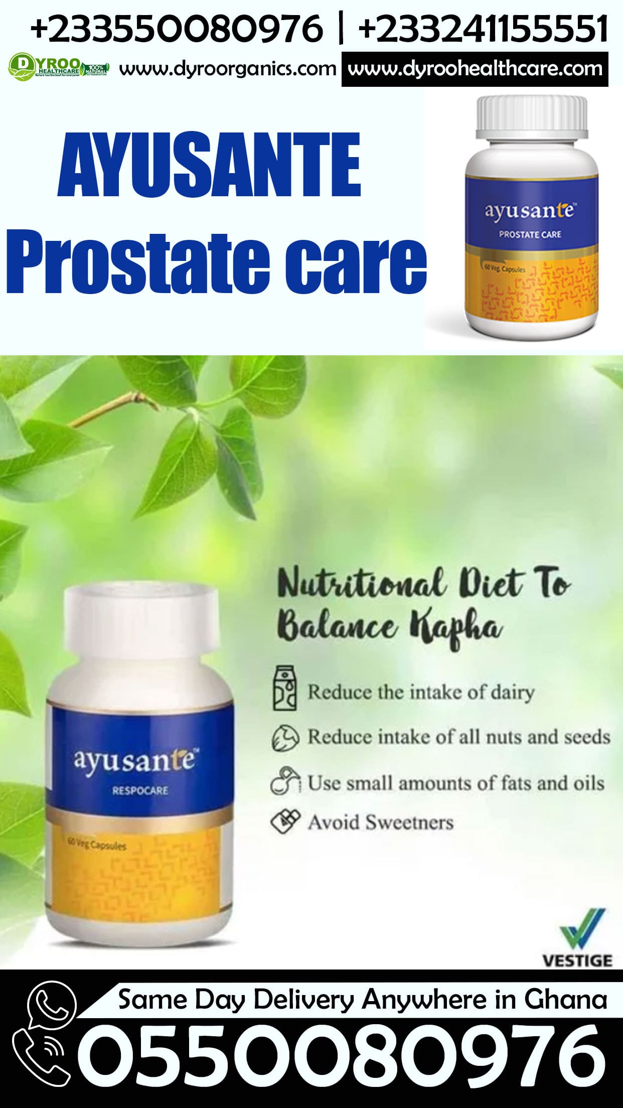 Vestige Ayusante Prostate Care 