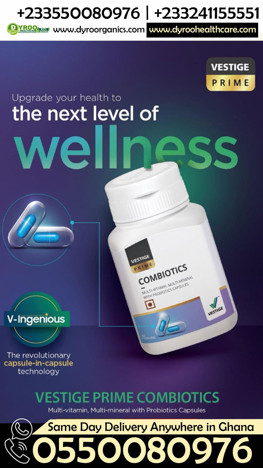 Vestige Combiotics Capsules Lapaz