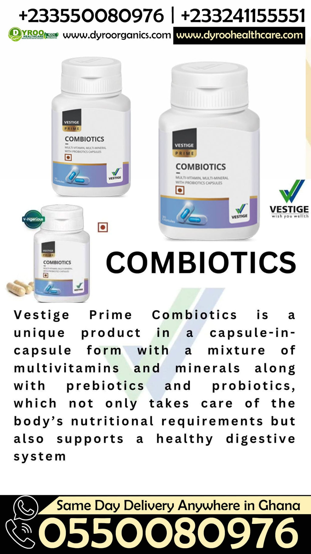 Vestige Combiotics Capsules Takoradi