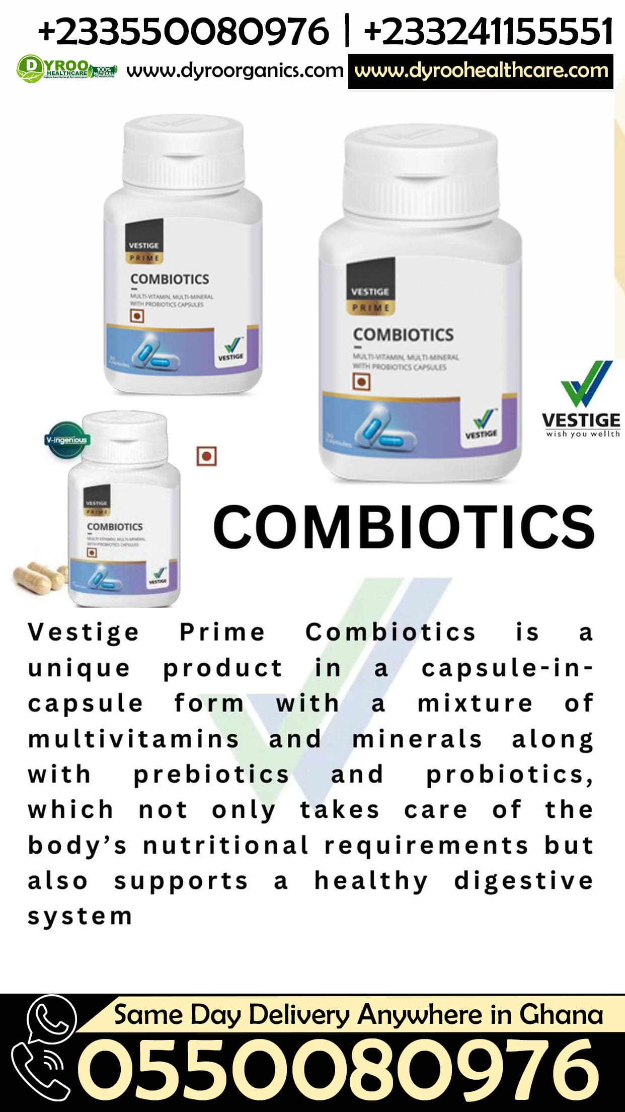 Vestige Combiotics Capsules Takoradi
