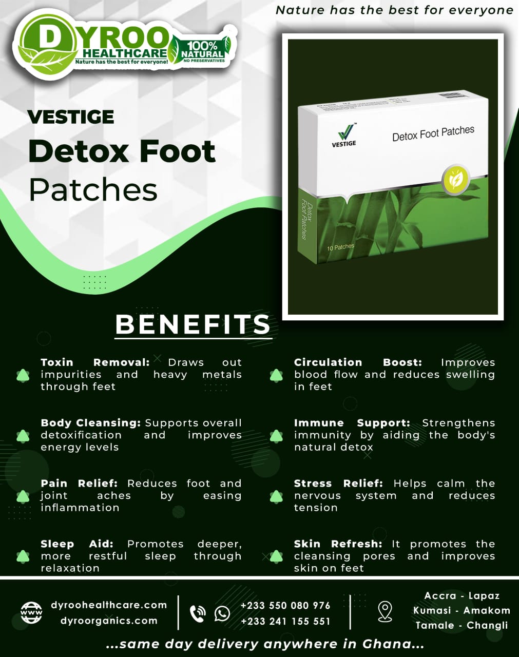 Vestige Detox Foot Patch Benefits