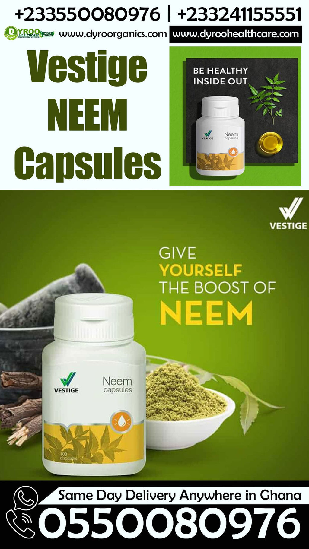 Vestige Neem Capsules Lapaz