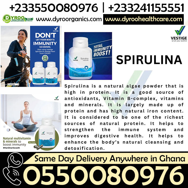 Vestige Spirulina Capsules Accra