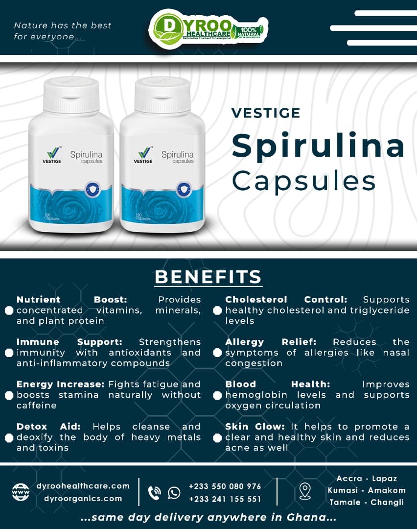 Vestige Spirulina Capsules Benefits