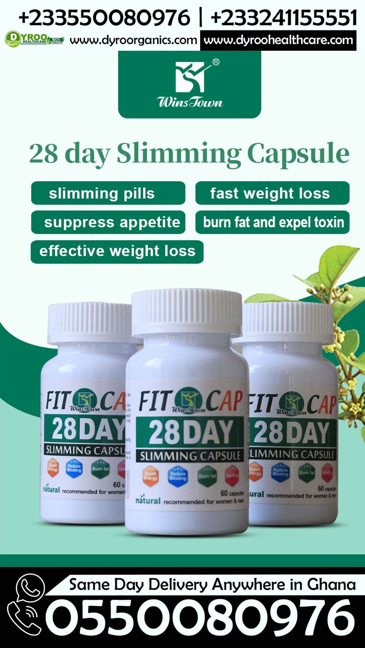 Winstown 28 Day Slimming Capsules in Ghana
